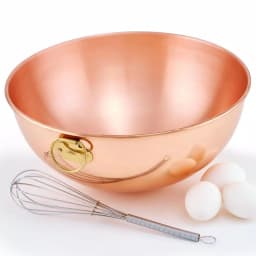 Old Dutch 5.5 Qt. Solid Copper Beating Mixing Bowl thumbnail 4