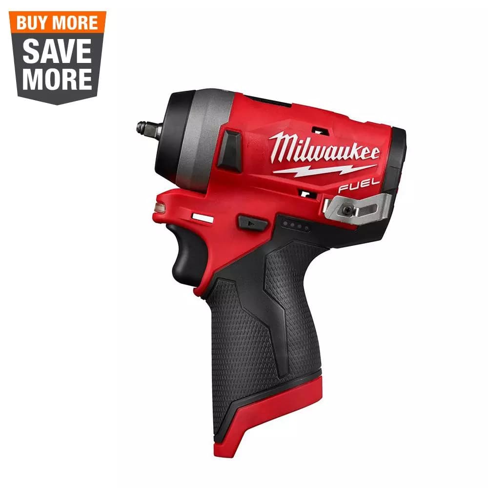 Milwaukee M12 FUEL 1/4 in. Stubby Brushless Cordless Impact Wrench (Tool-Only)