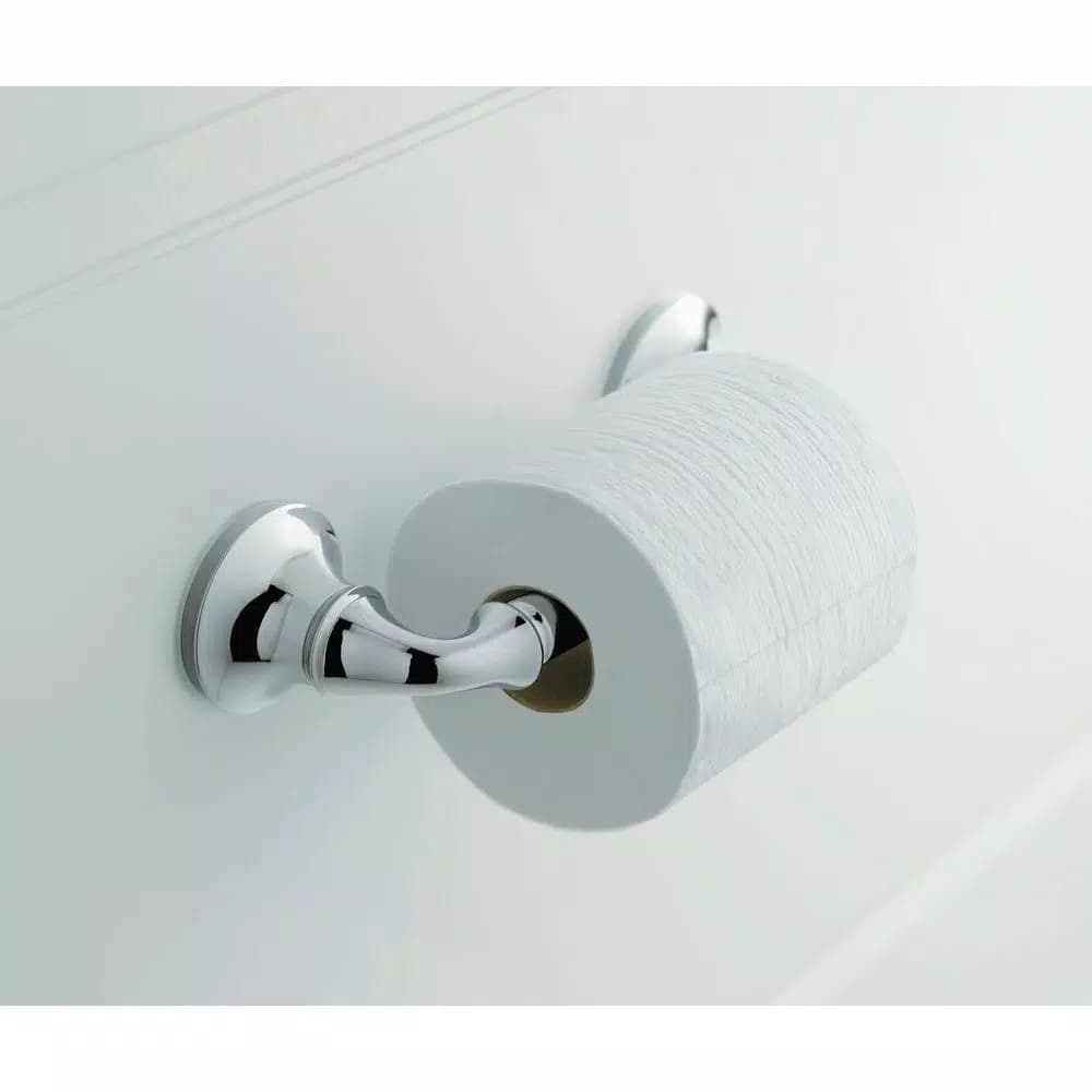 KOHLER Forte Sculpted 3-Piece Polished Chrome Bathroom Hardware Set
