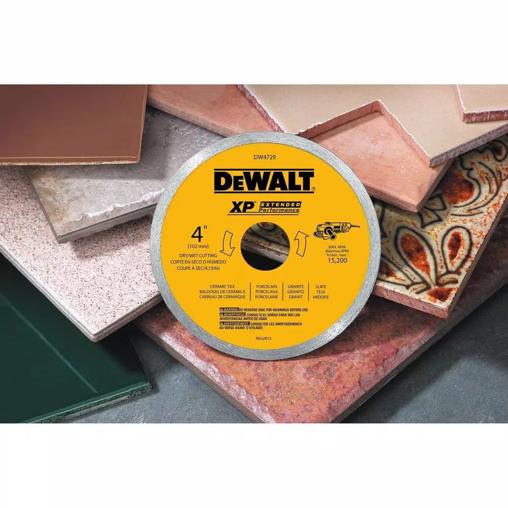 DEWALT 4 in. Diamond Ceramic Tile and Masonry Circular Saw Blade