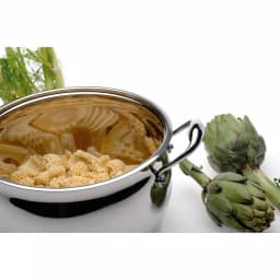 BergHOFF Essentials Zeno 7 Qt. Stainless Steel Stock Pot with Glass Lid thumbnail 3