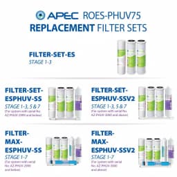 APEC Water Systems Essence 7-Stage Reverse Osmosis Water Filtration System with UV Sterilizer and Alkaline pH+ Mineralization thumbnail 8
