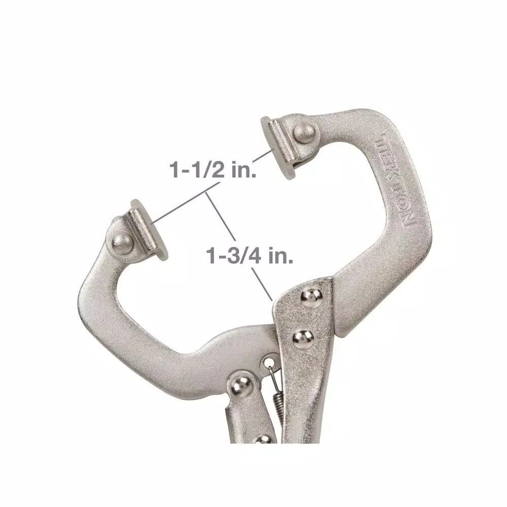 TEKTON 6 in. Swivel Pad Locking C-Clamp