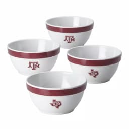 College Kitchen Collection Texas A&M Aggies 4-Piece Party Bowl Set, Maroon, 8 oz thumbnail 1