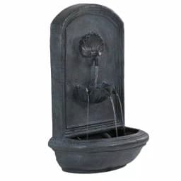 Sunnydaze Decor Seaside Lead Electric Powered Outdoor Wall Fountain, Coastal Shell Design thumbnail 1