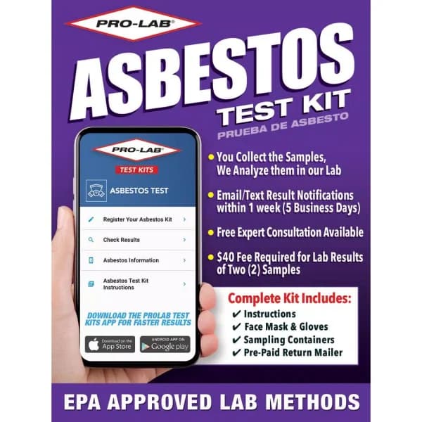 PRO-LAB Asbestos Test Kit for Residential and Commercial Use