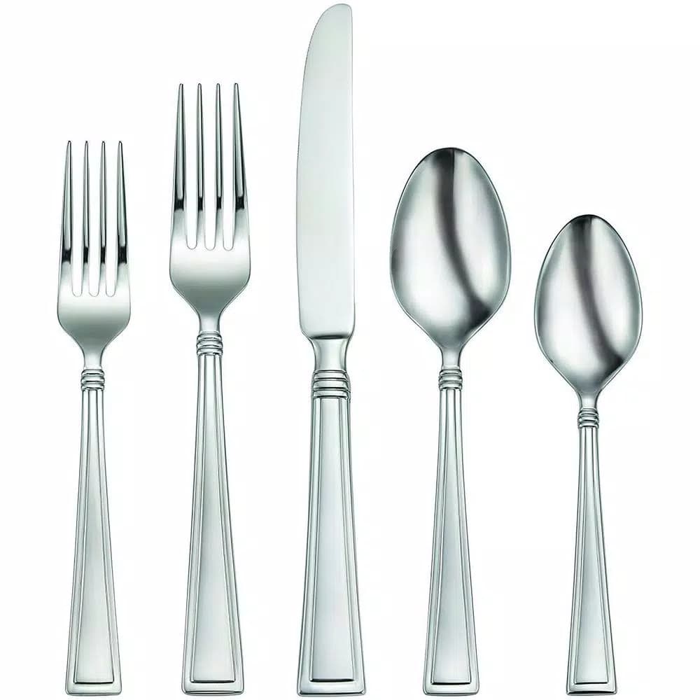 Oneida Butler 45-Piece 18/0 Stainless Steel Flatware Set, Service for 8