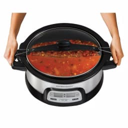 Hamilton Beach FlexCook 6 Qt. Programmable Slow Cooker, Silver thumbnail 5