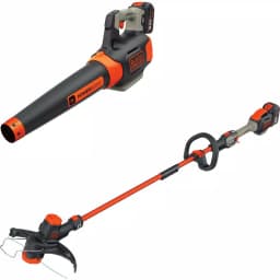 BLACK+DECKER 60V MAX Cordless Handheld Leaf Blower (400 CFM, 100 MPH) with Bonus 2-in-1 String Trimmer and Edger thumbnail 1