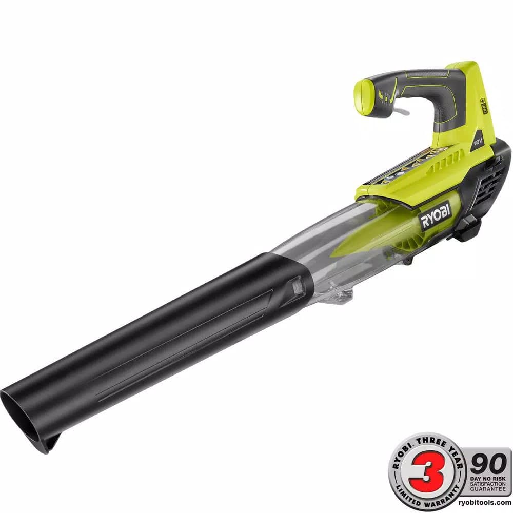 RYOBI ONE+ 18V Cordless Lithium-Ion Jet Fan Leaf Blower, 100 MPH, 280 CFM (Tool Only)