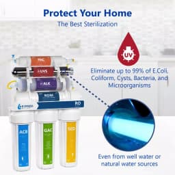 Express Water 11-Stage UV Reverse Osmosis Alkaline Water Filtration System with Tank and Faucet, 100 GPD thumbnail 3