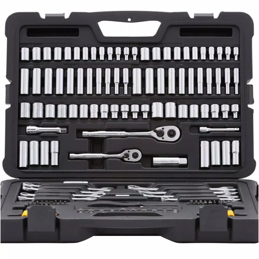 Stanley 145-Piece Mechanics Tool Set with 1/4 in. and 3/8 in. Drive Ratchets