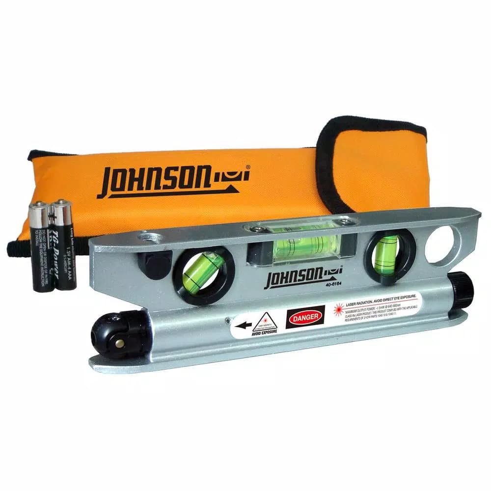 Johnson Magnetic Torpedo Laser Level with Aluminum Frame and 100 ft. Projection