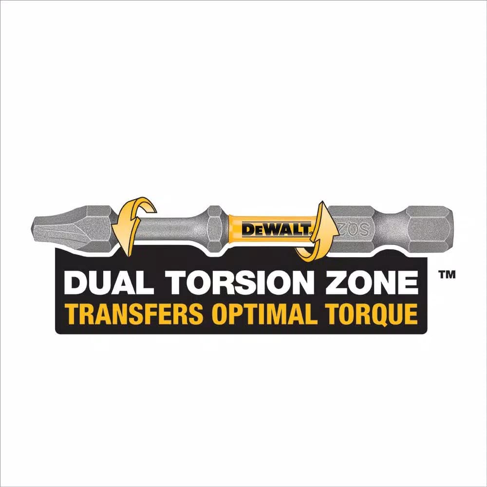 DEWALT MAX Impact 2-1/2 in. Square #2 Driver Bits, 2-Piece Set