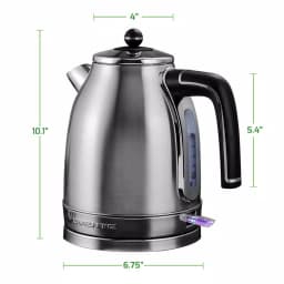 Ovente KS777 1.7L Stainless Steel Electric Kettle, 1500W Rapid Boil with Auto Shut-Off thumbnail 6