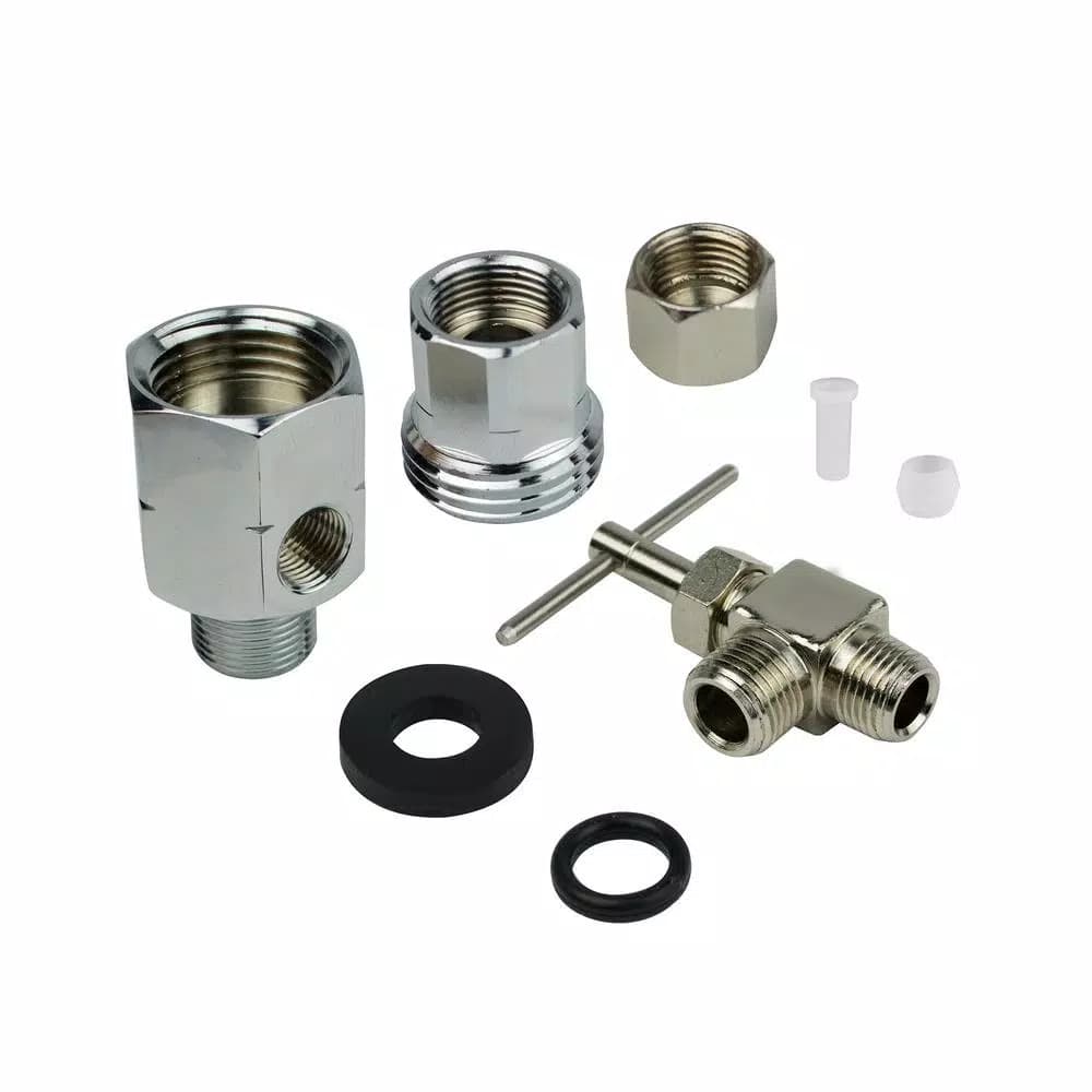 APEC Water Systems Standard Feed Water Adapter for 1/2 in. and 3/8 in. Pipes, Reverse Osmosis Water Filter System Connector