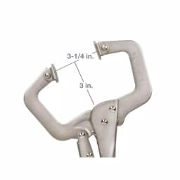 TEKTON 11 in. Swivel Pad Locking C-Clamp thumbnail 3