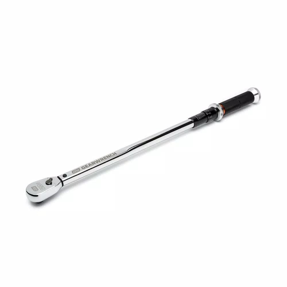 GearWrench 120XP Micrometer Torque Wrench, 1/2 in. Drive, 30-250 ft.-lb.