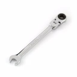TEKTON 8 mm Flex-Head Ratcheting Combination Wrench, 6-Point Chrome-Plated Steel thumbnail 1