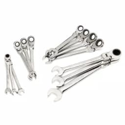 Husky 13-Piece Master Metric Flex Head Ratcheting Wrench Set thumbnail 3
