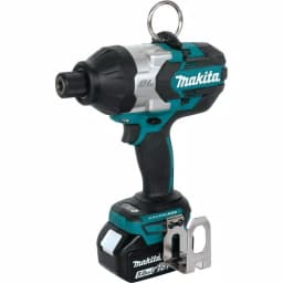 Makita 18V LXT Brushless High Torque 7/16 in. Hex Chuck Impact Wrench Kit w/ (2) 5.0Ah Batteries & Charger thumbnail 7