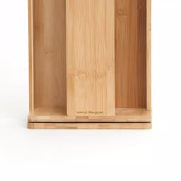 Mind Reader Bamboo 360° Rotating Cup and Lid Holder, 4-Compartment Organizer thumbnail 4