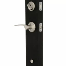 Schlage Century Satin Nickel Single Cylinder Deadbolt with Merano Lever Handleset, Right-Handed thumbnail 3