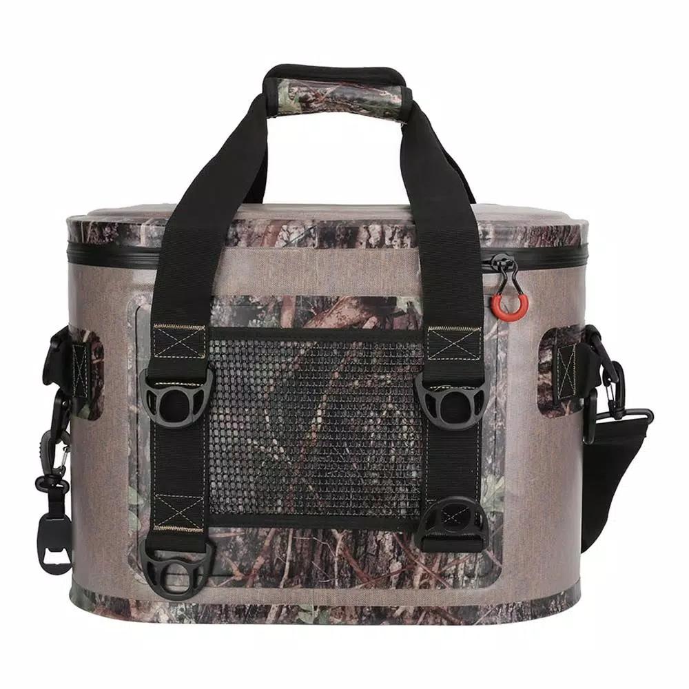 Camp-Zero 13.9 Qt. Soft Cooler, 20-Can Capacity, Beige and Camo