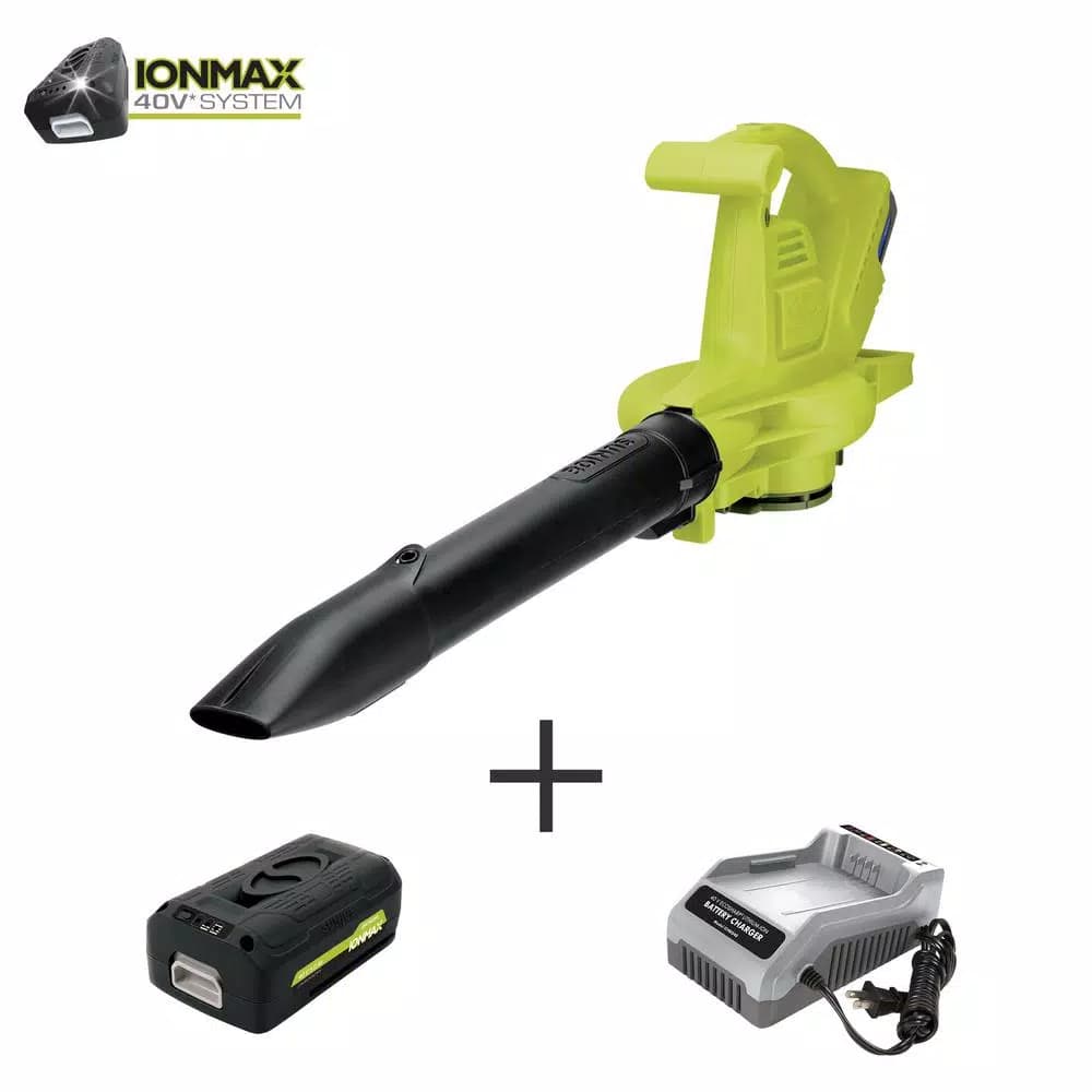 Sun Joe iONBV-XR 40V Cordless 3-in-1 Blower, Vacuum, and Mulcher Kit with 5.0 Ah Battery and Charger