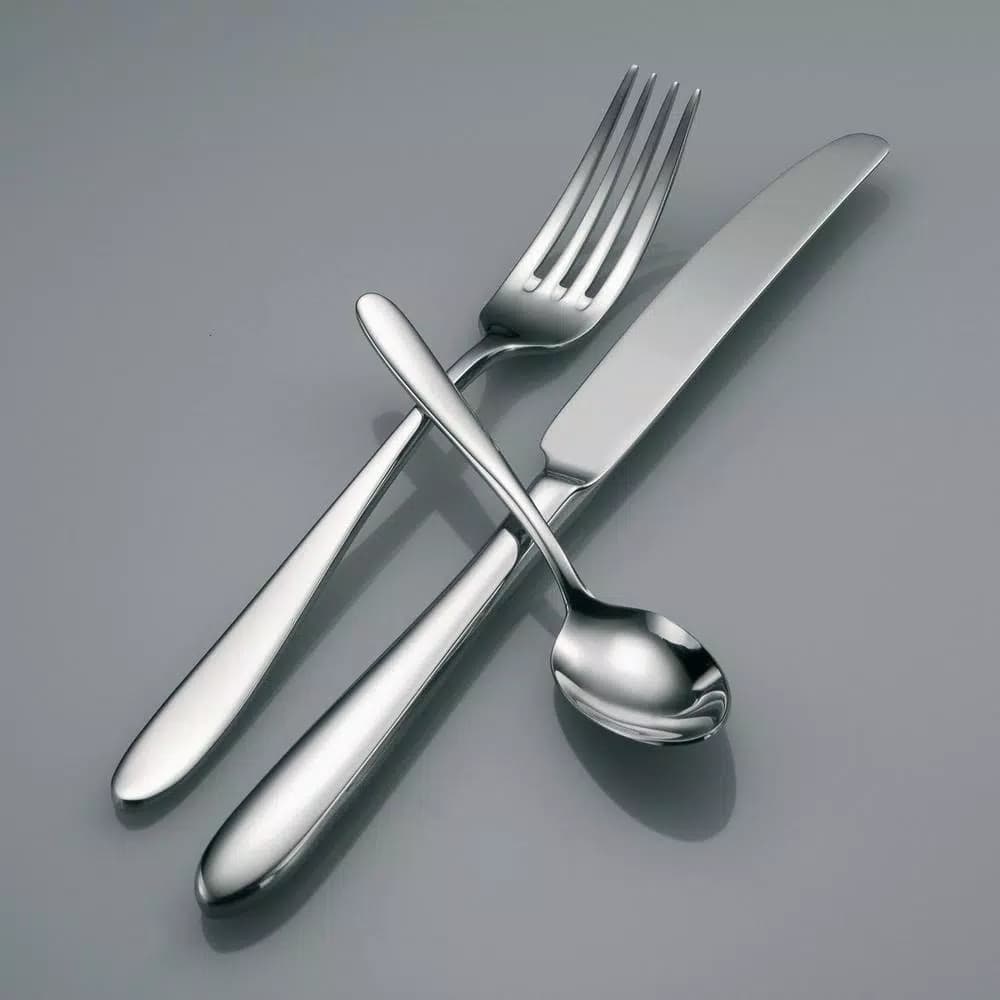 Oneida Mascagni 18/10 Stainless Steel Teaspoons, European Size (Set of 12)