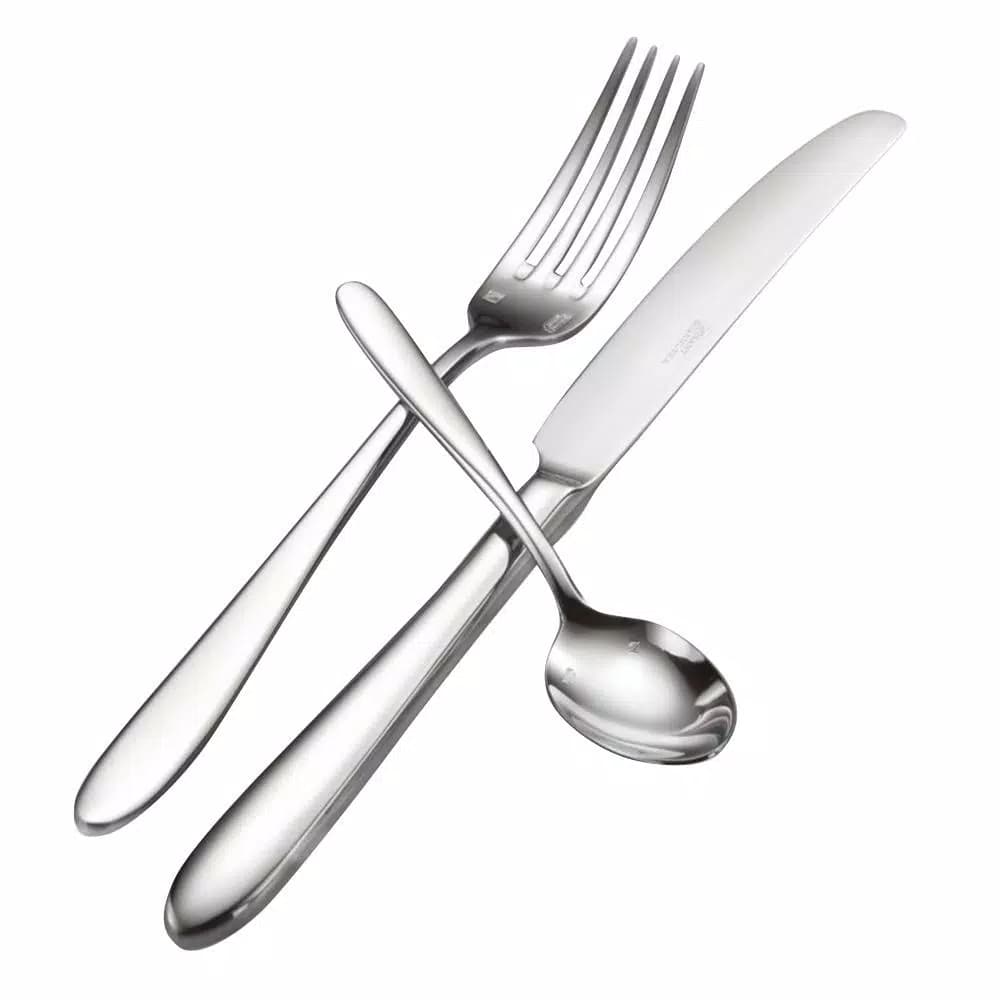 Oneida Mascagni II 18/0 Stainless Steel Salad and Dessert Forks, Silver, 12-Pack