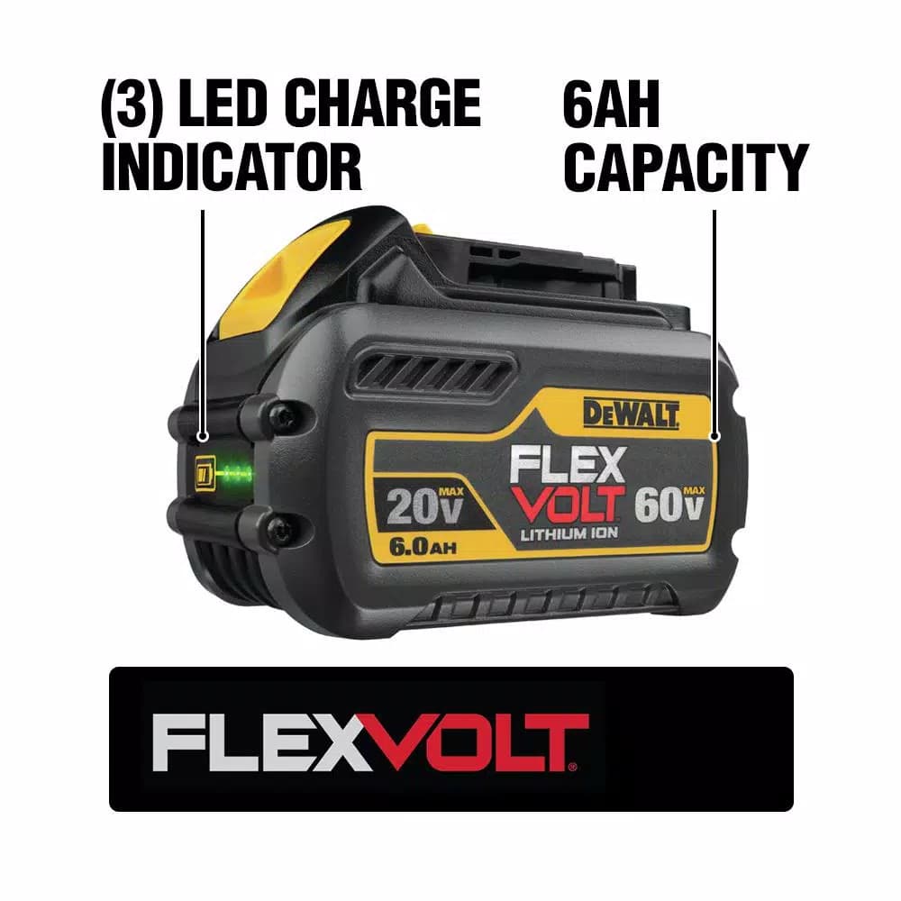 DEWALT FLEXVOLT 6.0 Ah 20V/60V MAX Lithium-Ion Battery Pack