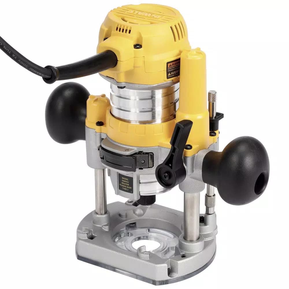 DEWALT 1.25 HP Compact Router with Fixed and Plunge Bases, 7 Amp, Variable Speed