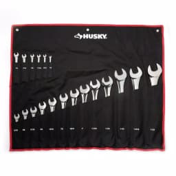 Husky 41-Piece Metric and SAE Combination Wrench Set, Extra-Large Industrial Sizes thumbnail 8