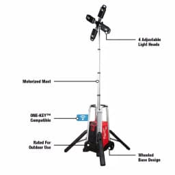Milwaukee MX FUEL Lithium-Ion Cordless Rocket Tower Light with Integrated Charger thumbnail 7