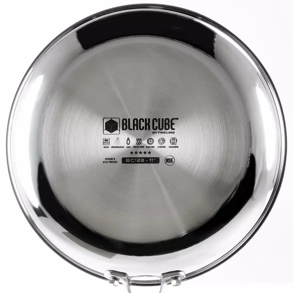 Black Cube 7-Piece Stainless Steel Nonstick Hybrid Cookware Set
