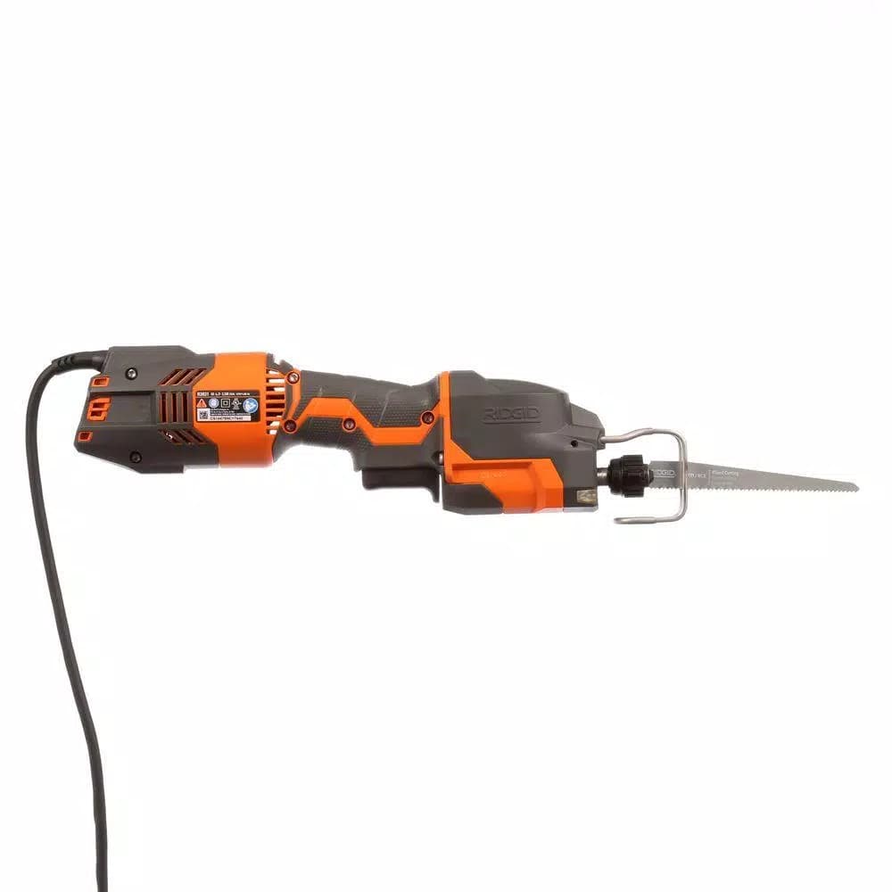 RIDGID 6 Amp Corded Orbital Reciprocating Saw Kit with Thru Cool Technology