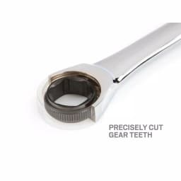 TEKTON 1 in. Ratcheting Combination Wrench, 72-Tooth, 6-Point Box End thumbnail 4