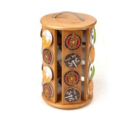 Mind Reader 24-Capacity Bamboo K-Cup Storage Organizer and Coffee Pod Carousel thumbnail 6