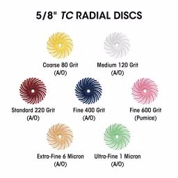 Dedeco Sunburst 6 in. TC Radial Discs 6 Micron Extra-Fine Polishing Tool, 40-Pack thumbnail 2