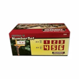 Milescraft 40-Piece Vertical Number Template Set (1.5 in. and 2.5 in.) for SignCrafter 1206 and SignPro 1212 thumbnail 2