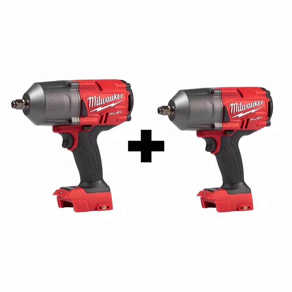 Milwaukee M18 FUEL 1/2 in. High Torque Impact Wrench with Friction Ring (2-Pack)
