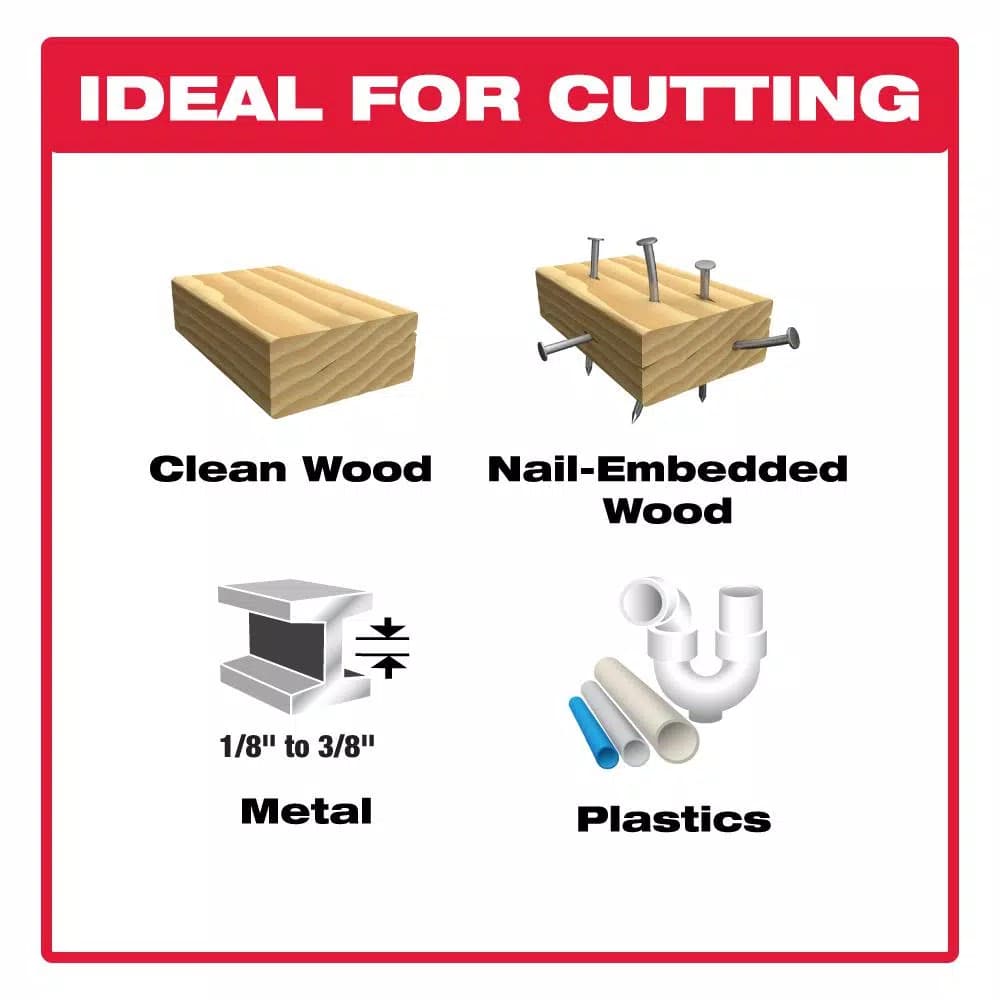 Diablo 3-Piece Carbide Reciprocating Saw Blade Set for Wood and Metal