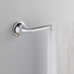 Kohler Forte Sculpted 24 in. Single Towel Bar, Polished Chrome thumbnail 2