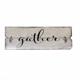 Unbranded Boulder Innovations 12 x 36 in. Gather Wood Wall Art - Farmhouse Style Sign thumbnail 2