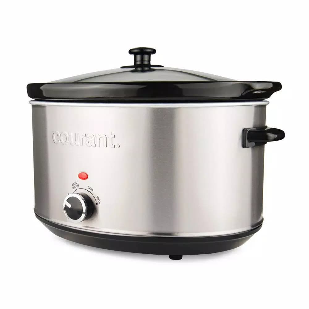 Courant 8.5 Qt. Stainless Steel Slow Cooker with Temperature Settings