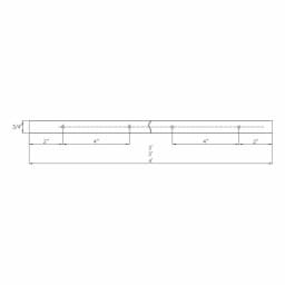 POWERTEC 24 in. Universal T-Track, 2-Pack Anodized Aluminum thumbnail 5