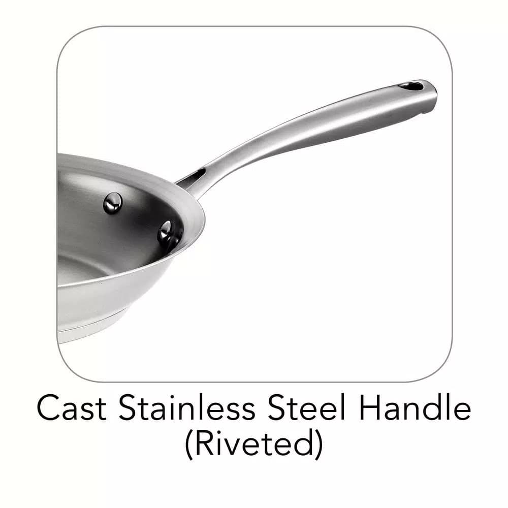Tramontina Gourmet Prima 10 in. Stainless Steel Tri-Ply Frying Pan
