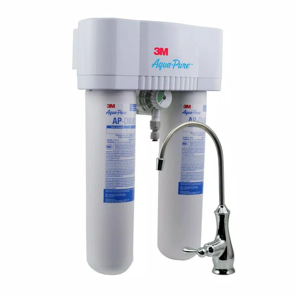 3M Aqua-Pure AP-DWS1000 Under Sink Water Filtration System with Dedicated Faucet
