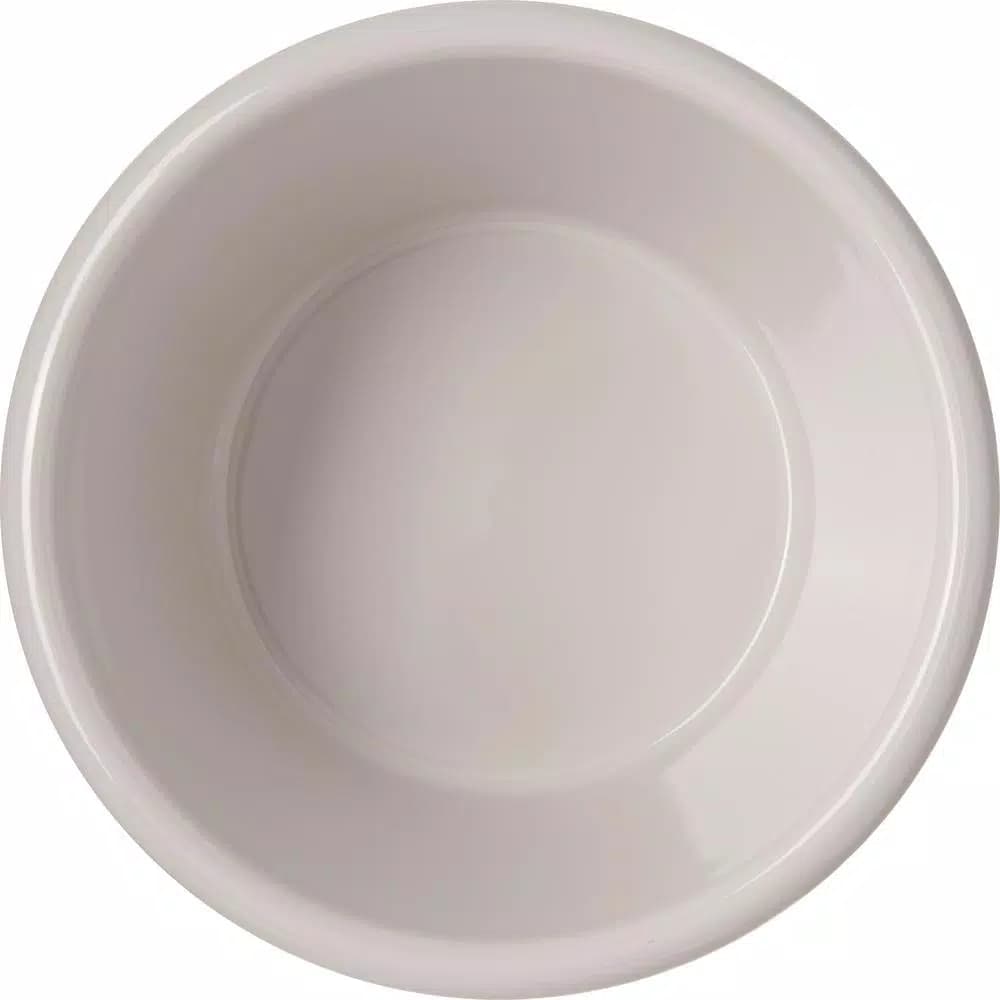 Carlisle SAN Plastic Smooth Sided 6 oz. Ramekins - White Condiment Servers (Case of 48)